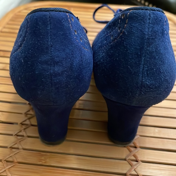 Miss L Fire blue suede pumps. Size Euro 36, US 6.5 Worn once indoors - Picture 4 of 7
